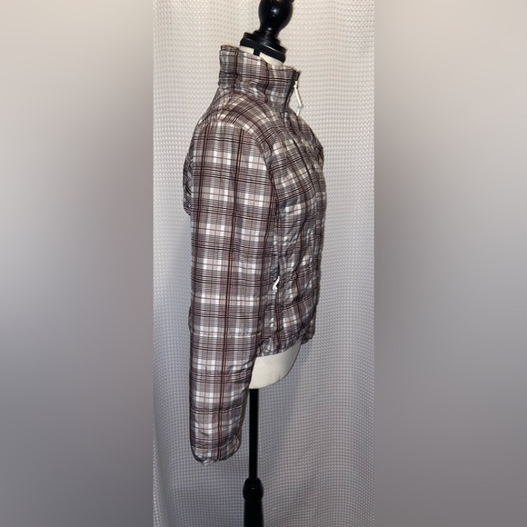 Women’s The North Face lightweight brown plaid Jacket size Small‎ - Picture 6 of 16